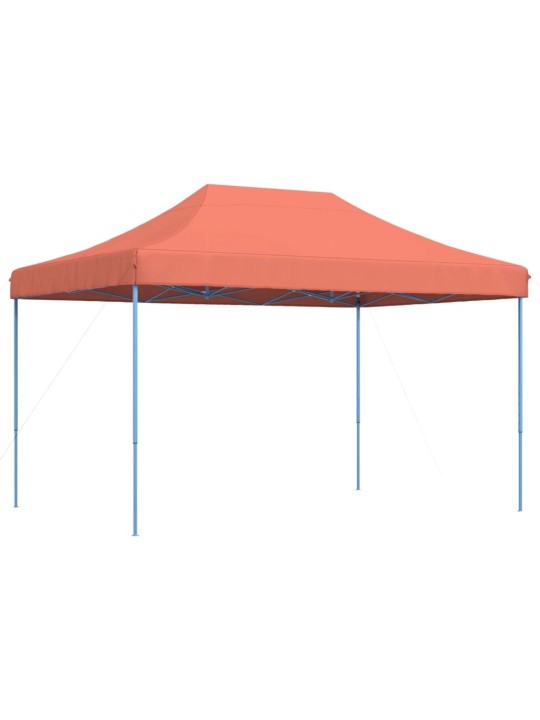 Skládací party stan pop-up terakota 410 x 279 x 315 cm