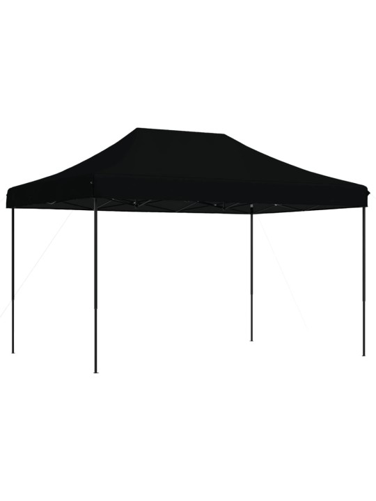 Skládací party stan pop-up černý 410 x 279 x 315 cm