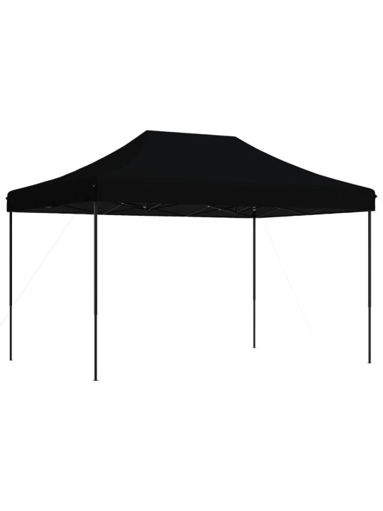 Skládací party stan pop-up černý 410 x 279 x 315 cm