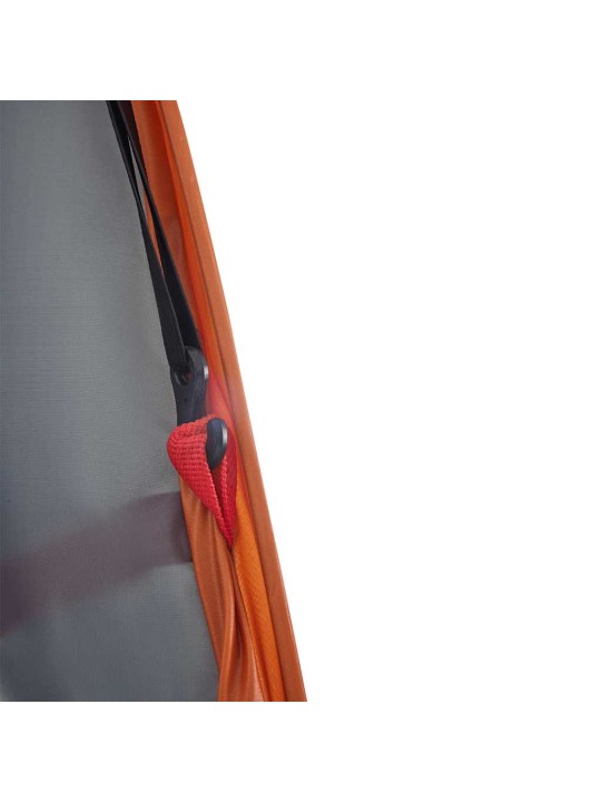 Toaletní stan šedý a oranžový pop-up nepromokavý