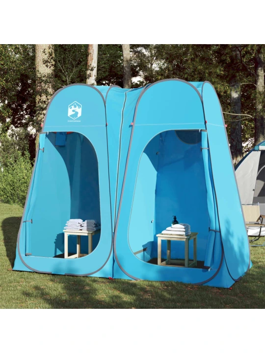 Toaletní stan modrý pop-up nepromokavý