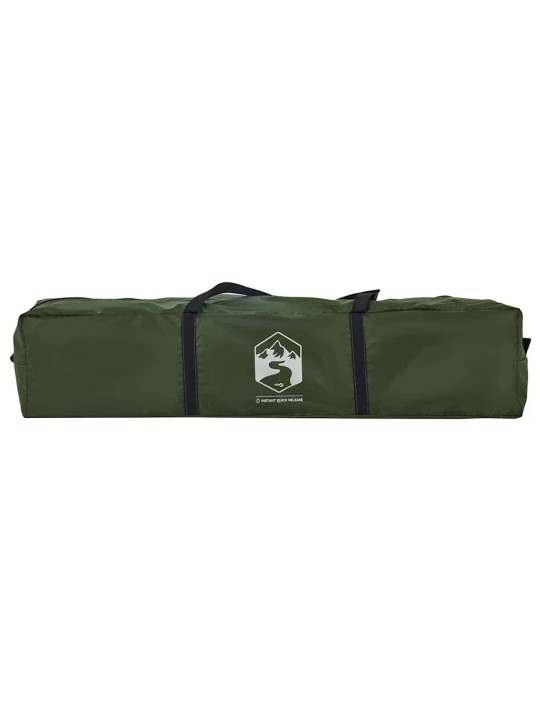 Kempingový stan kupole pro 4 osoby zelený rychloupínací