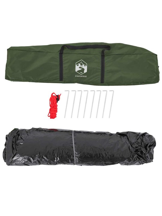 Kempingový stan kupole pro 2 osoby zelený rychloupínací