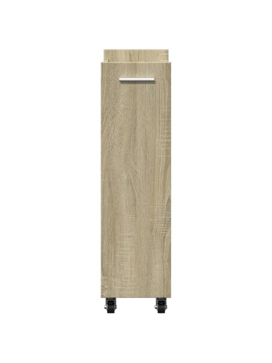Skříňka na kolečkách dub sonoma 60x22x79 cm kompozitní dřevo