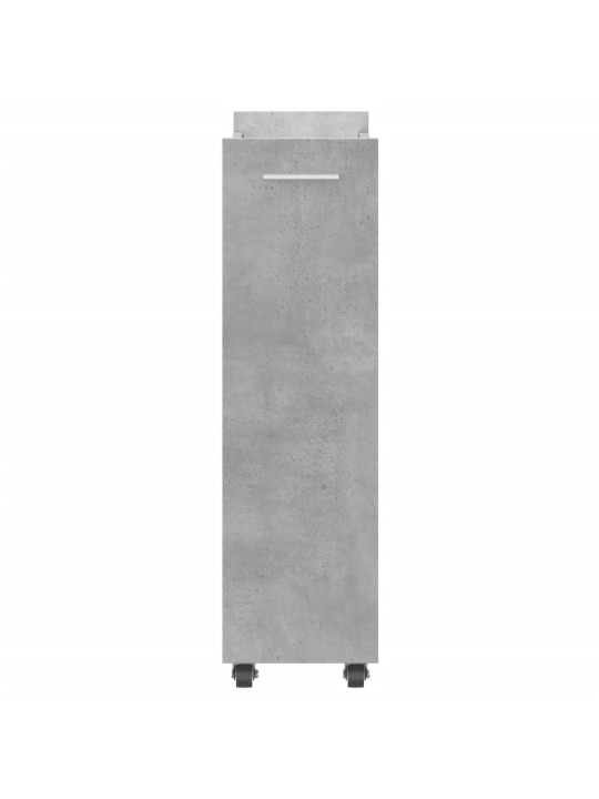 Skříňka na kolečkách betonově šedá 60x22x79 cm kompozitní dřevo