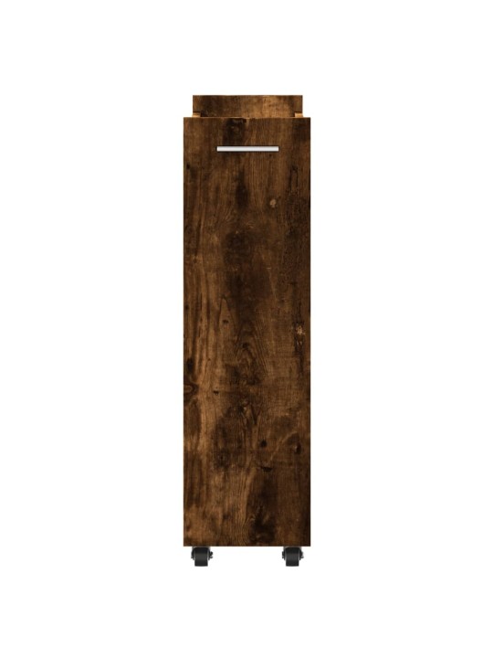 Skříňka na kolečkách kouřový dub 60x22x79 cm kompozitní dřevo