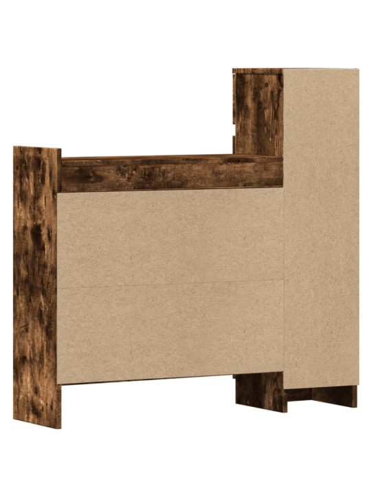 Botník kouřový dub 100,5 x 28 x 100 cm kompozitní dřevo