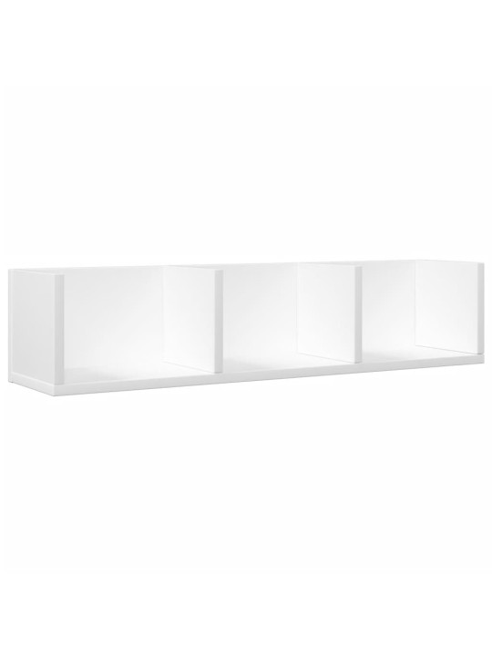 Nástěnné skříňky 2 ks bílé 75 x 18 x 16,5 cm kompozitní dřevo