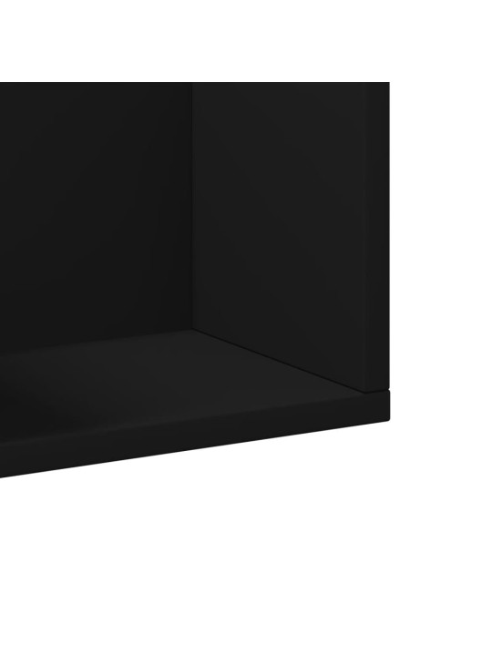Nástěnné skříňky 2 ks černé 75 x 18 x 16,5 cm kompozitní dřevo