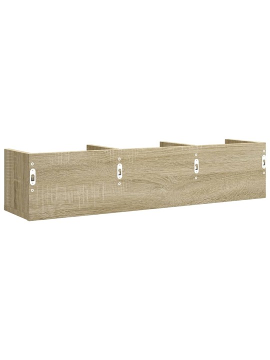 Nástěnné skříňky 2 ks dub sonoma 75x18x16,5 cm kompozitní dřevo