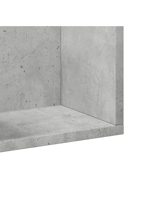 Nástěnné skříňky 2 ks betonově šedé 75 x 18 x 16,5 cm kompozit