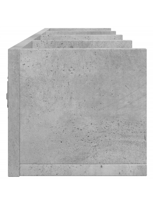 Nástěnná skříňka betonově šedá 99x18x16,5 cm kompozitní dřevo