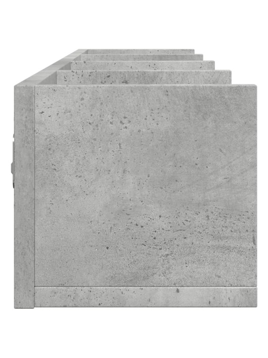 Nástěnné skříňky 2 ks betonově šedé 99 x 18 x 16,5 cm kompozit