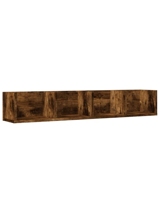 Nástěnné skříňky 2 ks kouřový dub 99 x 18 x 16,5 cm kompozit