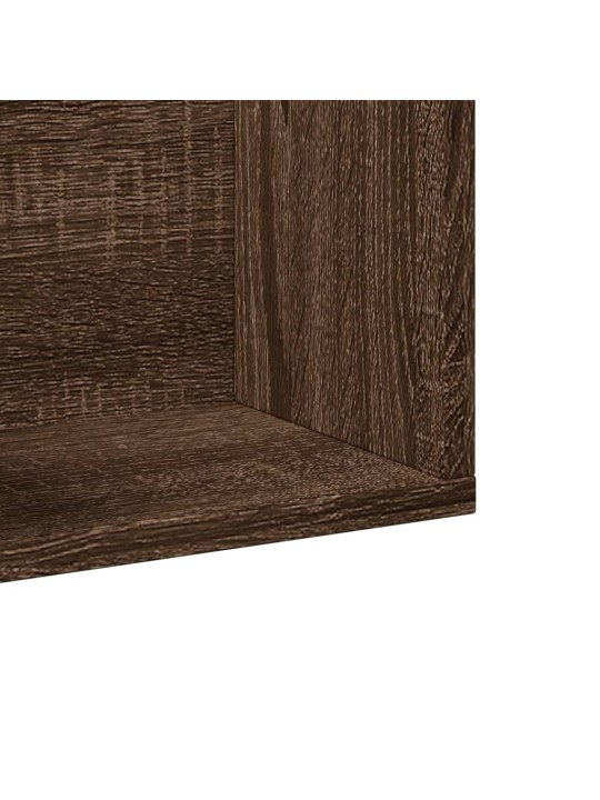 Nástěnné skříňky 2 ks hnědý dub 99x18x16,5 cm kompozitní dřevo
