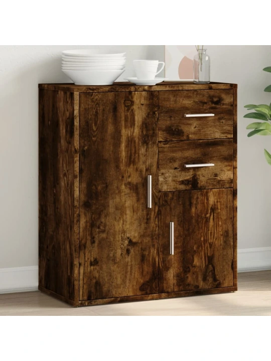 Příborník kouřový dub 60 x 31 x 70 cm kompozitní dřevo