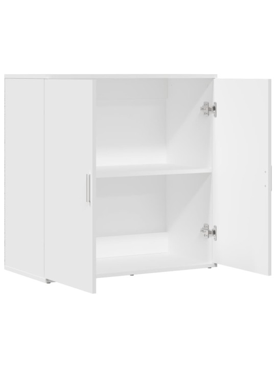 Příborník bílý 79 x 38 x 80 cm kompozitní dřevo