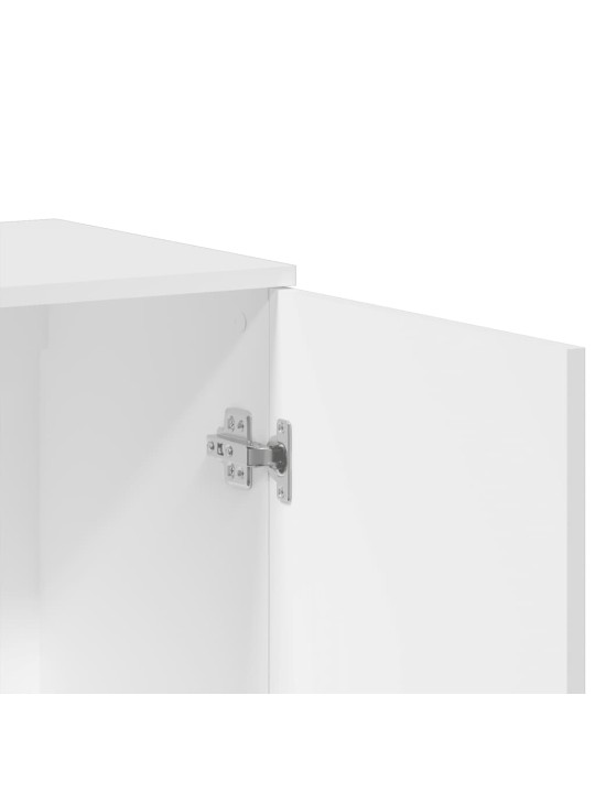 Příborník bílý 79 x 38 x 80 cm kompozitní dřevo
