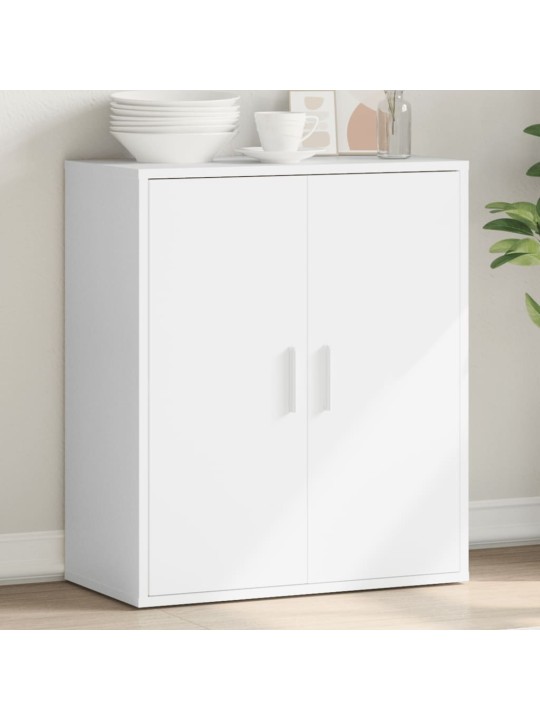 Příborník bílý 79 x 38 x 80 cm kompozitní dřevo