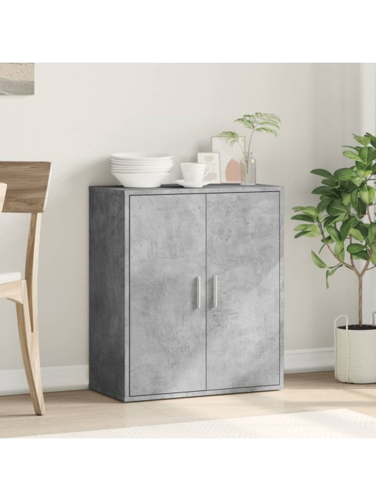 Příborník betonově šedý 79 x 38 x 80 cm kompozitní dřevo