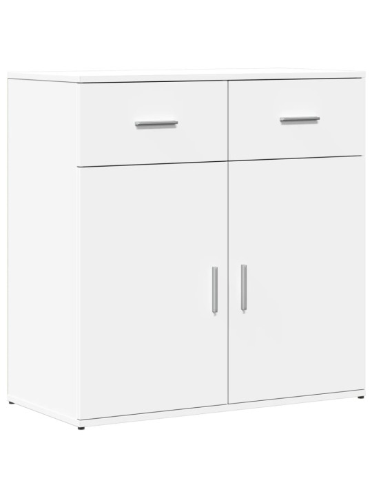 Příborník bílý 79 x 38 x 80 cm kompozitní dřevo