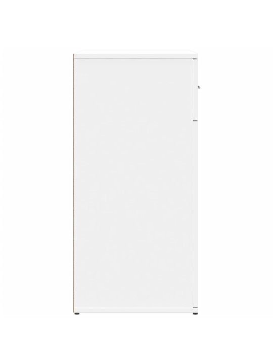 Příborník bílý 79 x 38 x 80 cm kompozitní dřevo