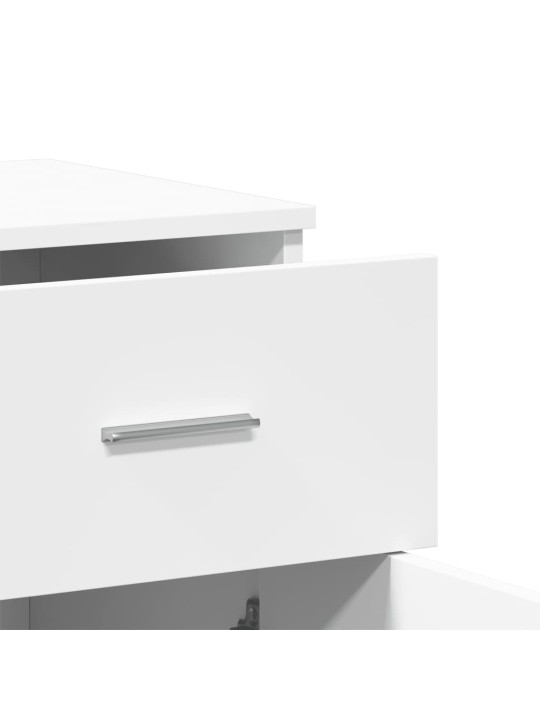 Příborník bílý 79 x 38 x 80 cm kompozitní dřevo