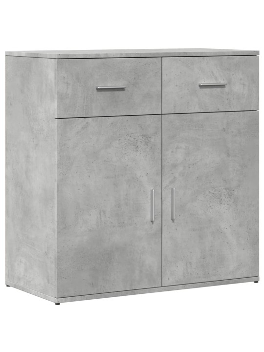 Příborník betonově šedý 79 x 38 x 80 cm kompozitní dřevo