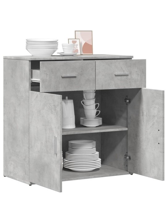 Příborník betonově šedý 79 x 38 x 80 cm kompozitní dřevo