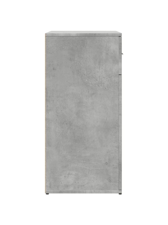 Příborník betonově šedý 79 x 38 x 80 cm kompozitní dřevo