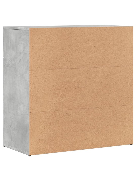 Příborník betonově šedý 79 x 38 x 80 cm kompozitní dřevo