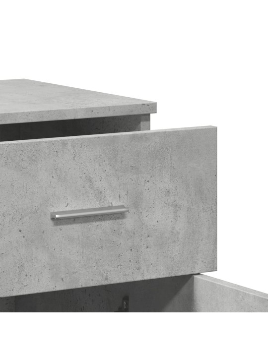 Příborník betonově šedý 79 x 38 x 80 cm kompozitní dřevo