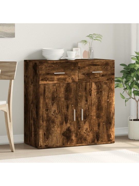 Příborník kouřový dub 79 x 38 x 80 cm kompozitní dřevo