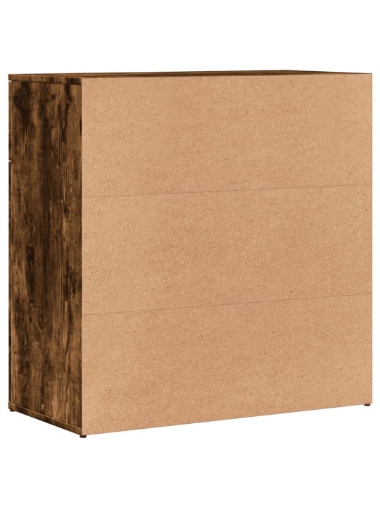 Příborník kouřový dub 79 x 38 x 80 cm kompozitní dřevo