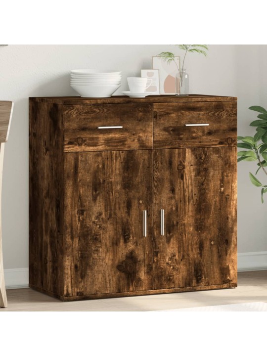 Příborník kouřový dub 79 x 38 x 80 cm kompozitní dřevo