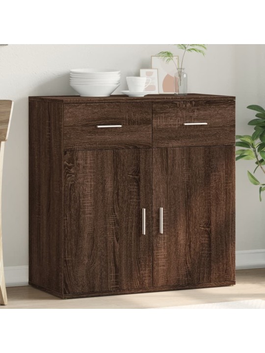 Příborník hnědý dub 79 x 38 x 80 cm kompozitní dřevo