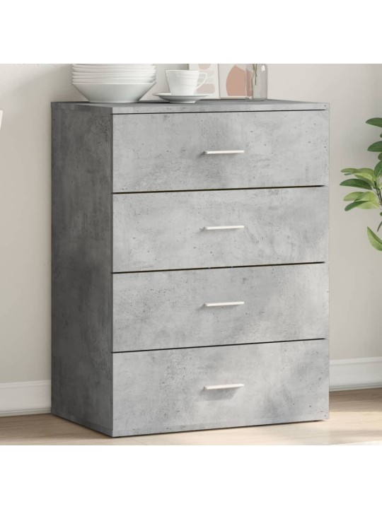 Příborník betonově šedý 60 x 39 x 80 cm kompozitní dřevo