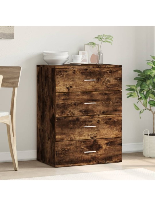 Příborník kouřový dub 60 x 39 x 80 cm kompozitní dřevo
