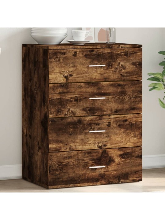 Příborník kouřový dub 60 x 39 x 80 cm kompozitní dřevo
