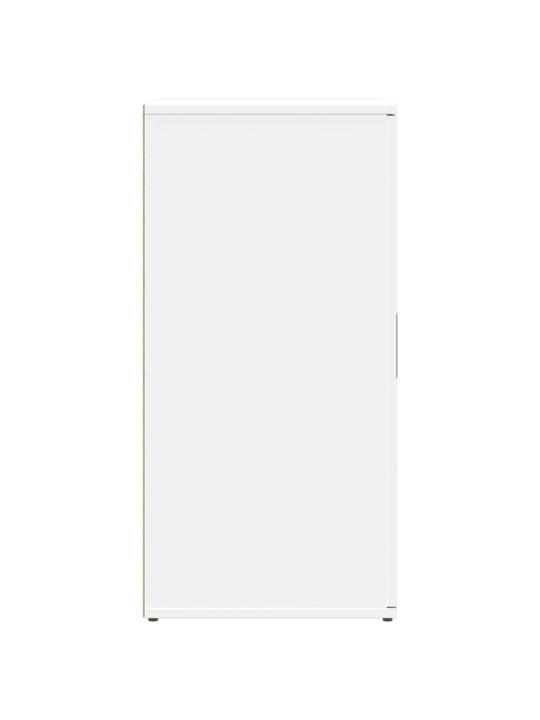 Příborník bílý 59 x 39 x 80 cm kompozitní dřevo