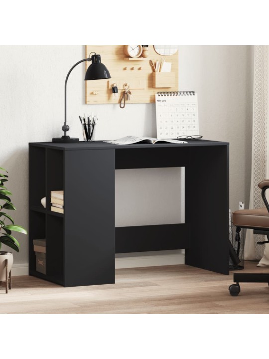 Psací stůl černý 102 x 50 x 75 cm kompozitní dřevo