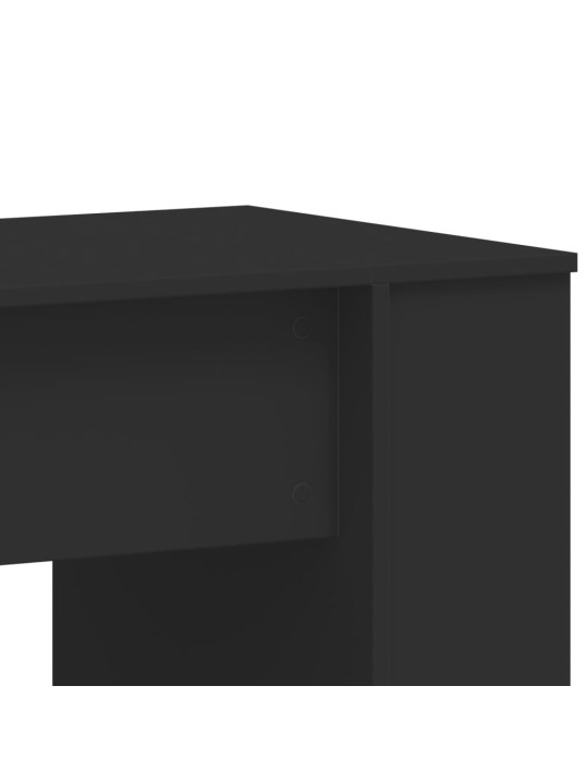 Psací stůl černý 140 x 50 x 75 cm kompozitní dřevo