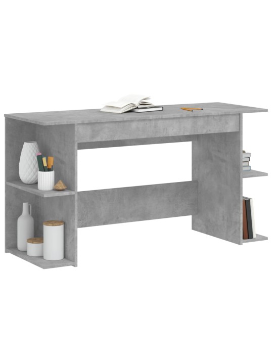 Psací stůl betonově šedý 140 x 50 x 75 cm kompozitní dřevo