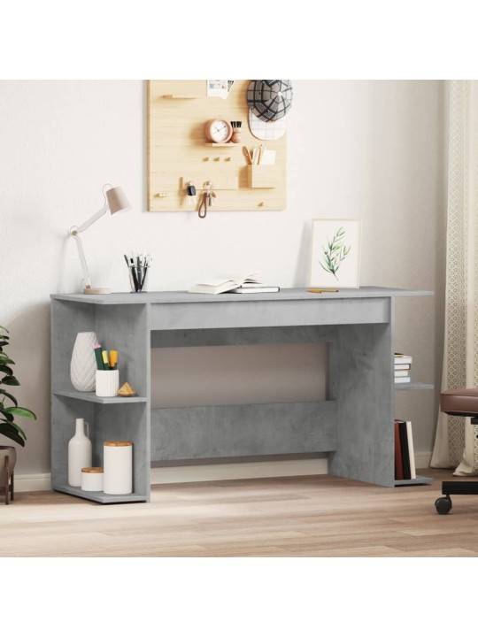 Psací stůl betonově šedý 140 x 50 x 75 cm kompozitní dřevo