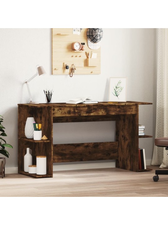 Psací stůl kouřový dub 140 x 50 x 75 cm kompozitní dřevo