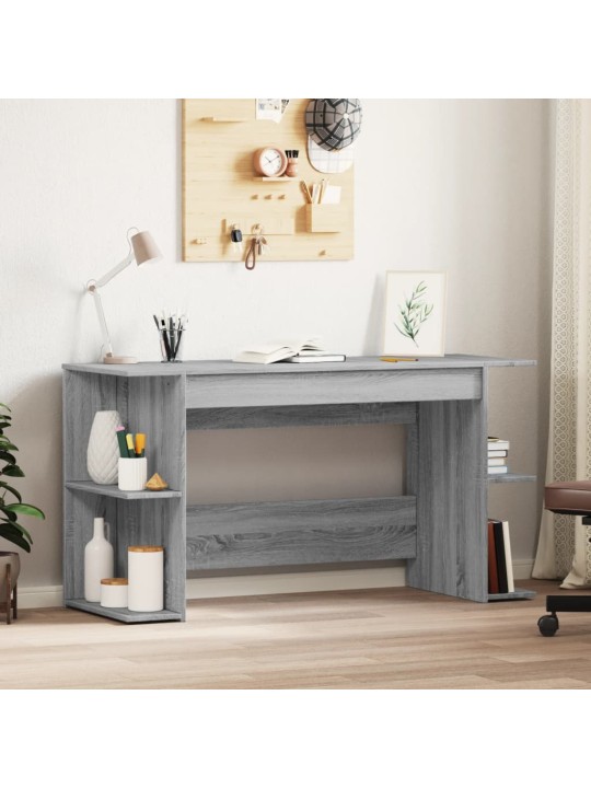 Psací stůl šedý sonoma 140 x 50 x 75 cm kompozitní dřevo