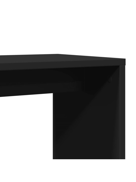 Odkládací stolky 2 ks černé 50 x 30 x 50 cm kompozitní dřevo
