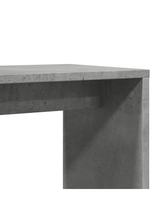 Odkládací stolek betonově šedý 50 x 30 x 50 cm dřevotříska