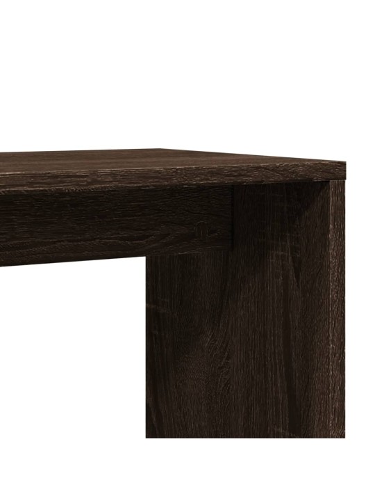 Odkládací stolky 2 ks hnědý dub 50x30x50 cm kompozitní dřevo