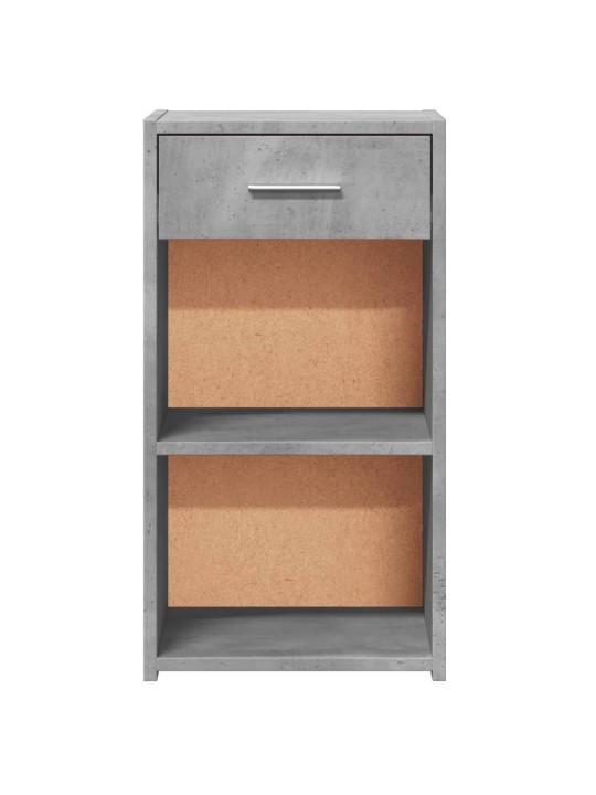 Noční stolky 2 ks betonově šedé 35x34x65 cm kompozitní dřevo
